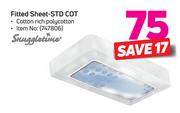 Snuggletime Fitted Sheet-STD Cot