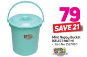 Baby Care Mint Nappy Bucket SELECT-18LT M