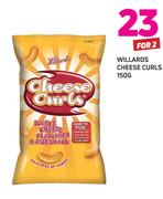 Willards Cheese Curls-2x150g