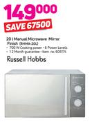 Russell Hobbs 20L Manual Microwave (Mirror Finish) RHMA 20L
