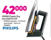 Philps 1000W Classic Dry Iron HD1172 27