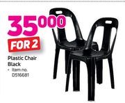 Plastic Chair Black-For 2