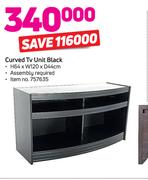 Curved TV Unit Black