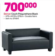Denver Couch (Polyurethane Black)