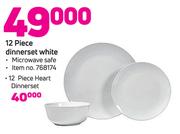 12 Piece Dinerset (White)