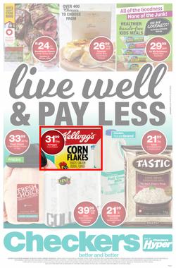 Checkers : Live Well & Pay Less (07 Aug - 20 Aug 2017), page 1