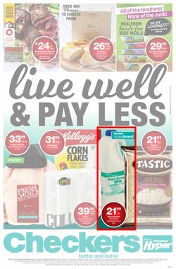 Checkers : Live Well & Pay Less (07 Aug - 20 Aug 2017), page 1