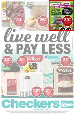 Checkers : Live Well & Pay Less (07 Aug - 20 Aug 2017), page 1