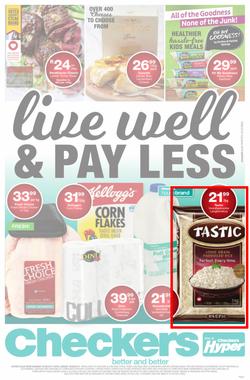 Checkers : Live Well & Pay Less (07 Aug - 20 Aug 2017), page 1