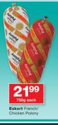 Eskort French/Chicken Polony-750g Each