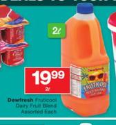 Dewfresh Fruitcool Dairy Fruit Blend Assorted-2Ltr Each