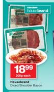 Housebrand Diced/Shoulder Bacon-200g Each