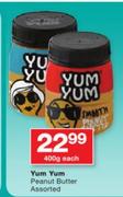 Yum Yum Peanut Butter Assorted-400g Each