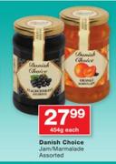 Danish Choice Jam/Marmalade Assorted-454g Each