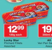 Lucky Star Pilchard Fillets Assorted-120g Each