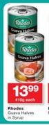 Rhodes Guava Halves In Syrup-410g Each