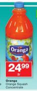 Oranga Orange Squash Concentrate-2Ltr