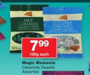 Magic Moments Caramels Sweets Assorted-100g Each