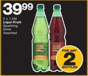 Liqui Fruit Sparkling Drink Assorted-2 x 1.25Ltr
