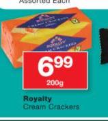 Royalty Cream Crackers-200g