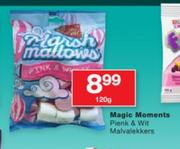 Magic Moments Pienk & Wit malvalekkers-120g