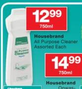 Housebrand All Purpose Cleaner Assorted-750ml Each