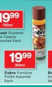 Cobra Furniture Polish Assorted-300ml