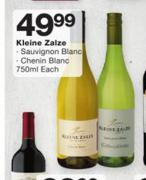 Kleine Zalze Sauvignon Blanc/Chenin Blanc-750ml Each