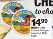 Happy Cow Cheese Wedges Assorted-120g Each
