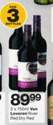 Van Loveren River Red Dry Red-3 x 750ml