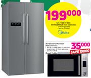 Midea 527L Side By Side Refrigerator INOX HC689WEN