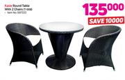 Kasie Round Table With 2 Chairs T-008