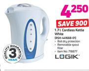 Logik 1.7L Cordless Kettle White RSH-441668-01