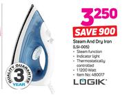 Logik Steam And Dry Iron LSI-005