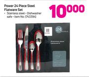 Power 24 Piece Steel Flatware Set