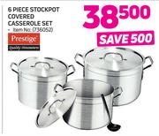Prestige 6 Piece Stockpot Covered Casserole Set