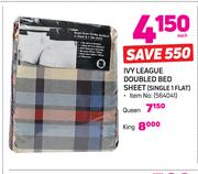 Ivy League Doubled Bed Sheet SINGLE 1 FLAT-Each