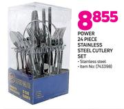 Power 24 Piece Stainless Steel Cutlery Set