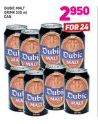Dubic Malt Drink Can-24 x 33ml