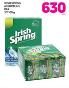 Irish Spring Assorted 3 Bar-3 x 100g
