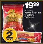Fatti's & Moni's Macaroni/Spaghetti-2x500g