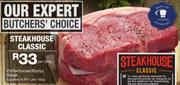 Steakhouse Classic Portehouse/Rump Steak-Per 300g