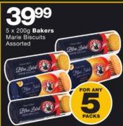 Bakers Marie Biscuits Assorted-5 x200g