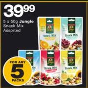 Jungle Snack Mix Assorted-5 x 50g