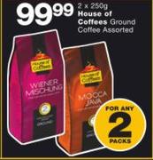 House Of Coffee Ground Coffee Assorted-2 x 250g