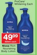 Nivea Rich Nourishing Body Lotion-625ml Each