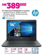 HP 14" Intel Core i3 Notebook 14 BS020NI