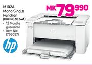 HP M102A Mono Single Function PRHPG3Q34A
