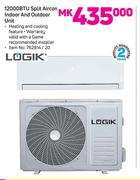 Logik 12000BTU Split Aircon Indoor And Outdoor Unit