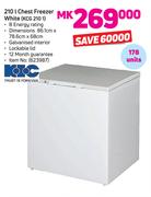 KIC 210L Chest Freezer (White) KCG 210 1